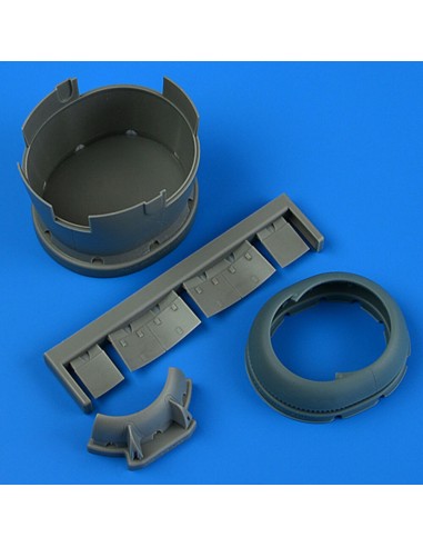 F6F-3 Hellcat early cowling and cooling flaps (closed) for Eduard 