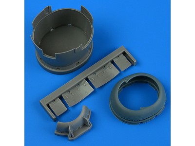 F6F-3 Hellcat early cowling and cooling flaps (closed) for Eduard 