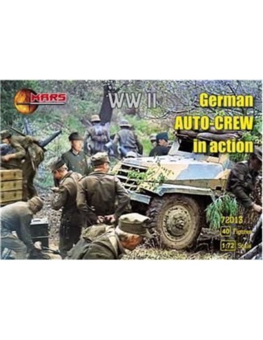 WWII German auto-crew in action 