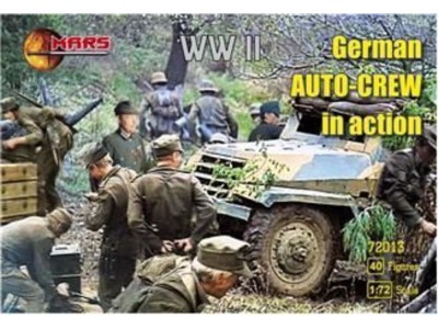 WWII German auto-crew in action 