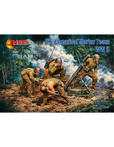 WWII U.S. Chemical mortar team 