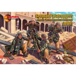 German Paratroopers Mortar Team (Tropical Uniform) WWII 