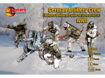 German Artillery Crew (winter Uniform) & 10,5cm LG 42/43 