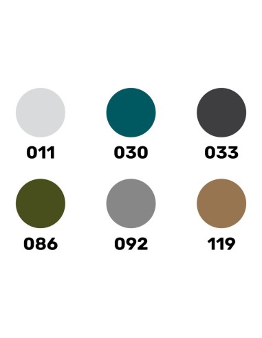 Acrylic Colour Set ”Military” 6 x 12 ml + Brush 
