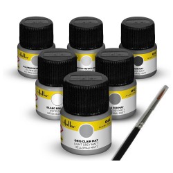 Acrylic Colour Set ”Civil Aircraft” 6 x 12 ml + Brush  2