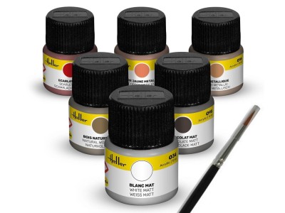 Acrylic Colour Set  ”Sailing Ships” 6 x 12 ml + Brush 