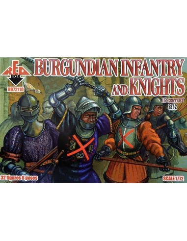 Burgundian infantry a.knights,15th centu set 2 