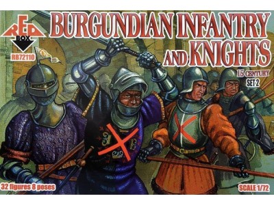 Burgundian infantry a.knights,15th centu set 2 
