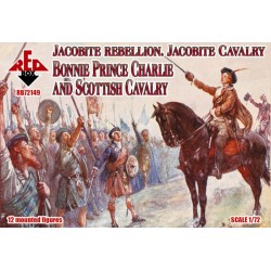 Jacobite Rebellion. Jacobite Cavalry. Bonnie Prince Charlie and Scottish Cavalry 