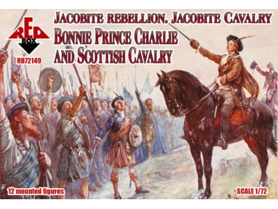 Jacobite Rebellion. Jacobite Cavalry. Bonnie Prince Charlie and Scottish Cavalry 