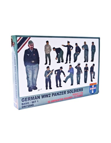 WWII German panzer soldiers, set 1 