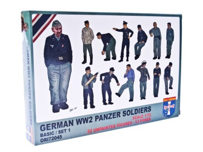 WWII German panzer soldiers, set 1 
