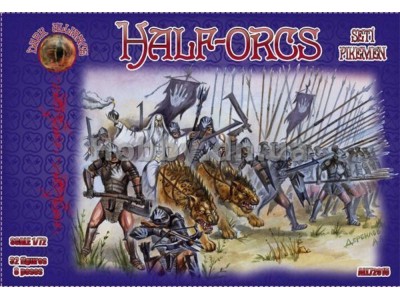 Half-Orcs pikemen, set 1 