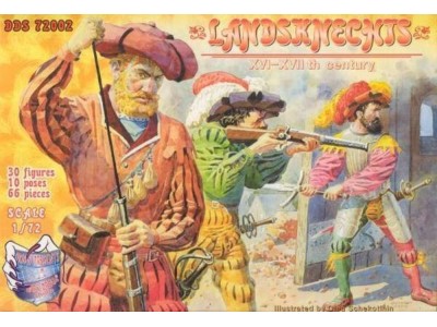 Landsknechts,XVI-XVII century, set #1 