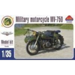 MV-750 Soviet military motocycle with sidecar 