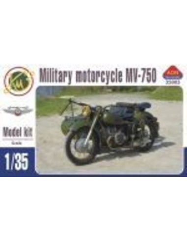 MV-750 Soviet military motocycle with sidecar 