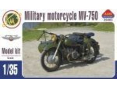 MV-750 Soviet military motocycle with sidecar 
