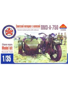 PMZ-A-750 Soviet motorcycle with sidecar 