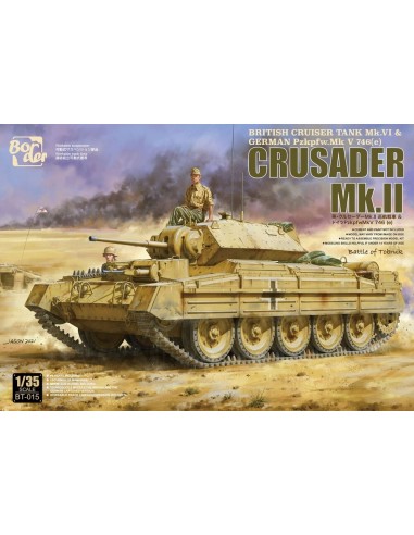British Cruiser Tank Mk.VI & German Pzkpfw.Mk V 746(e) Crusader Mk.II 
