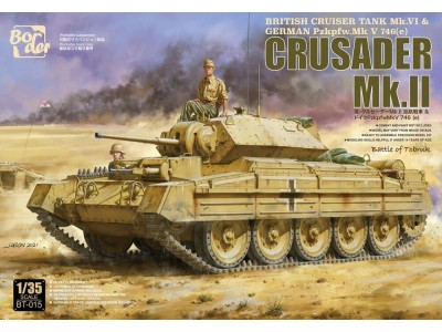 British Cruiser Tank Mk.VI & German Pzkpfw.Mk V 746(e) Crusader Mk.II 