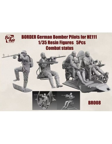 German Bomber Pilots for He 111 Combat Status (5 pcs) 