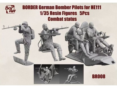 German Bomber Pilots for He 111 Combat Status (5 pcs) 