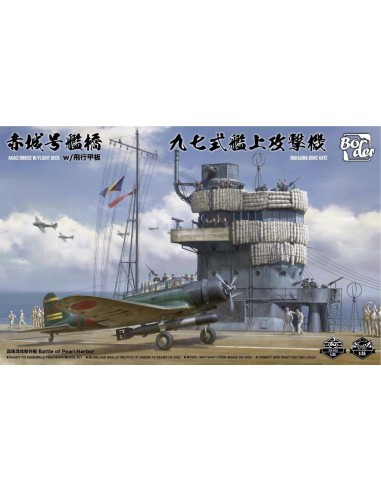 Akagi Bridge w/ Flight Deck and Nakajima B5N2 Type 97 
