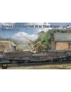 German 88 mm Gun FlaK 36 w/ SSys Wagon 