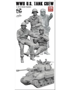 WW II U.S. Tank Crew (4 pcs) 