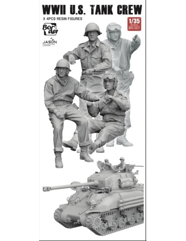 WW II U.S. Tank Crew (4 pcs) 
