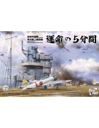 Akagi Bridge w/ Flight Deck and A6M2 Zero Fighter w/Interior of The Engine and Weapons 