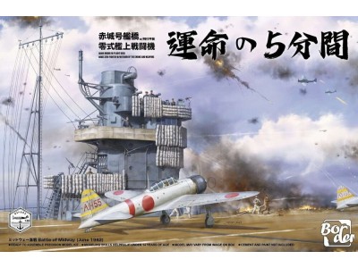 Akagi Bridge w/ Flight Deck and A6M2 Zero Fighter w/Interior of The Engine and Weapons 