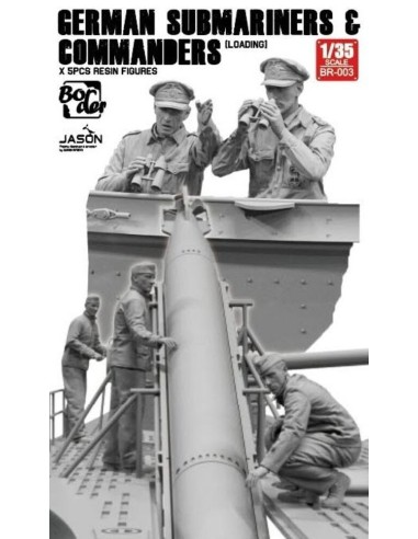 German Submarines & Commanders (Loading) 5 pcs Resin Figures 