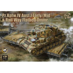 Pz.Kpfw. IV Ausf. J Early/Mid & Rail Way Flatbed Ommr (2 in 1) 