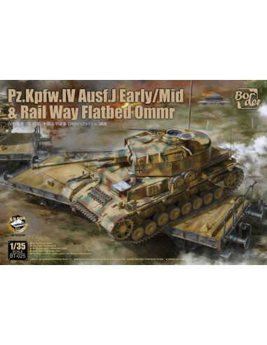 Pz.Kpfw. IV Ausf. J Early/Mid & Rail Way Flatbed Ommr (2 in 1) 