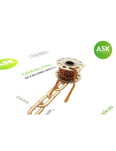 Chain: Fine - 50 cm long (brass) 