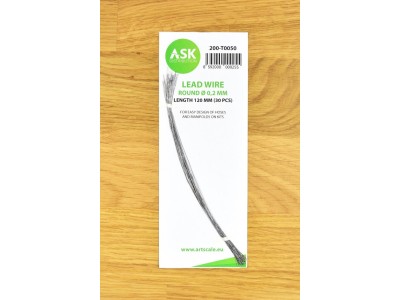 Lead Wire - Round Ø 0,2 mm x 120 mm (cca. 30 pcs) 