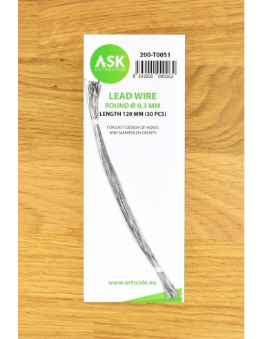 Lead Wire - Round Ø 0,3 mm x 120 mm (cca. 30 pcs) 