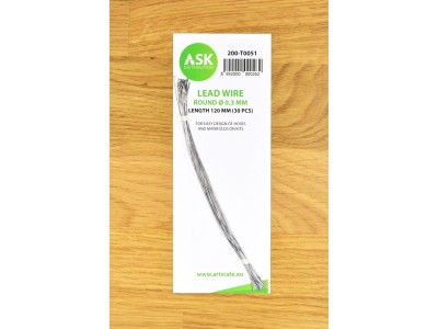 Lead Wire - Round Ø 0,3 mm x 120 mm (cca. 30 pcs) 