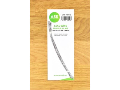 Lead Wire - Round Ø 0,4 mm x 120 mm (cca. 28 pcs) 