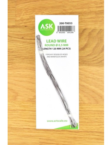 Lead Wire - Round Ø 0,5 mm x 120 mm (cca. 24 pcs) 