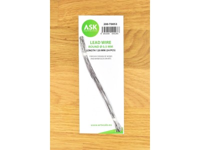 Lead Wire - Round Ø 0,5 mm x 120 mm (cca. 24 pcs) 
