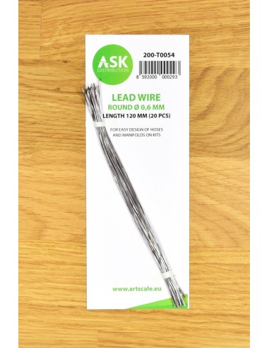 Lead Wire - Round Ø 0,6 mm x 120 mm (cca. 20 pcs) 