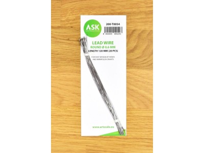 Lead Wire - Round Ø 0,6 mm x 120 mm (cca. 20 pcs) 