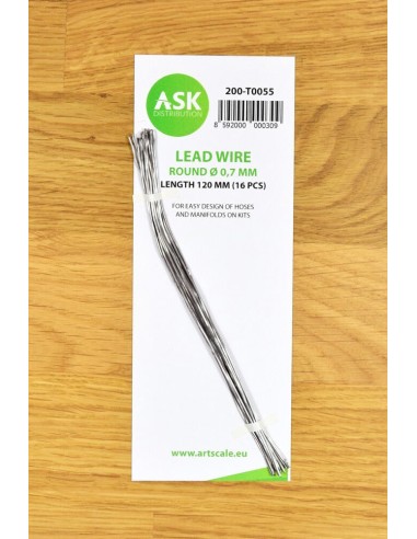 Lead Wire - Round Ø 0,7 mm x 120 mm (cca. 16 pcs) 