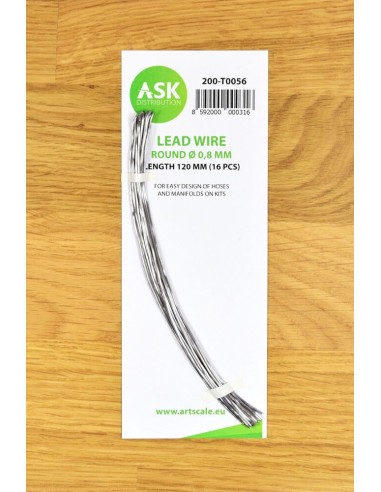 Lead Wire - Round Ø 0,8 mm x 120 mm (cca. 16 pcs) 