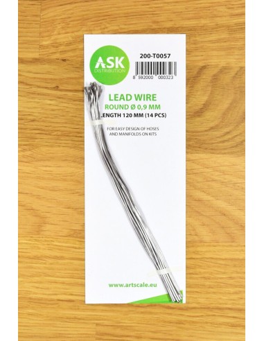 Lead Wire - Round Ø 0,9 mm x 120 mm (cca. 14 pcs) 