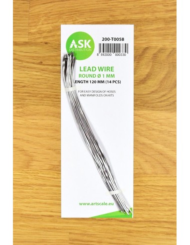 Lead Wire - Round Ø 1 mm x 120 mm (cca. 14 pcs) 