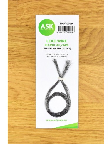 Lead Wire - Round Ø 0,2 mm x 250 mm (cca. 30 pcs) 