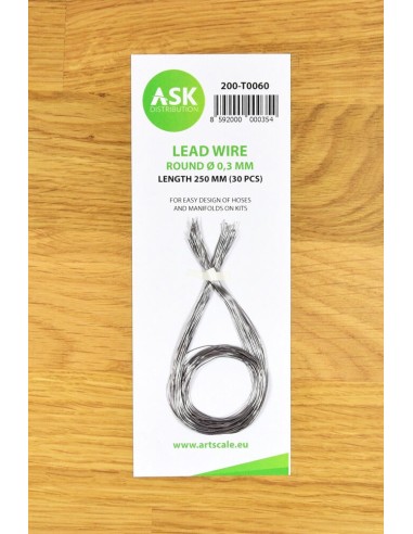 Lead Wire - Round Ø 0,3 mm x 250 mm (cca. 30 pcs) 